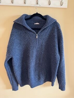 Sage Quarter-zip Sweater